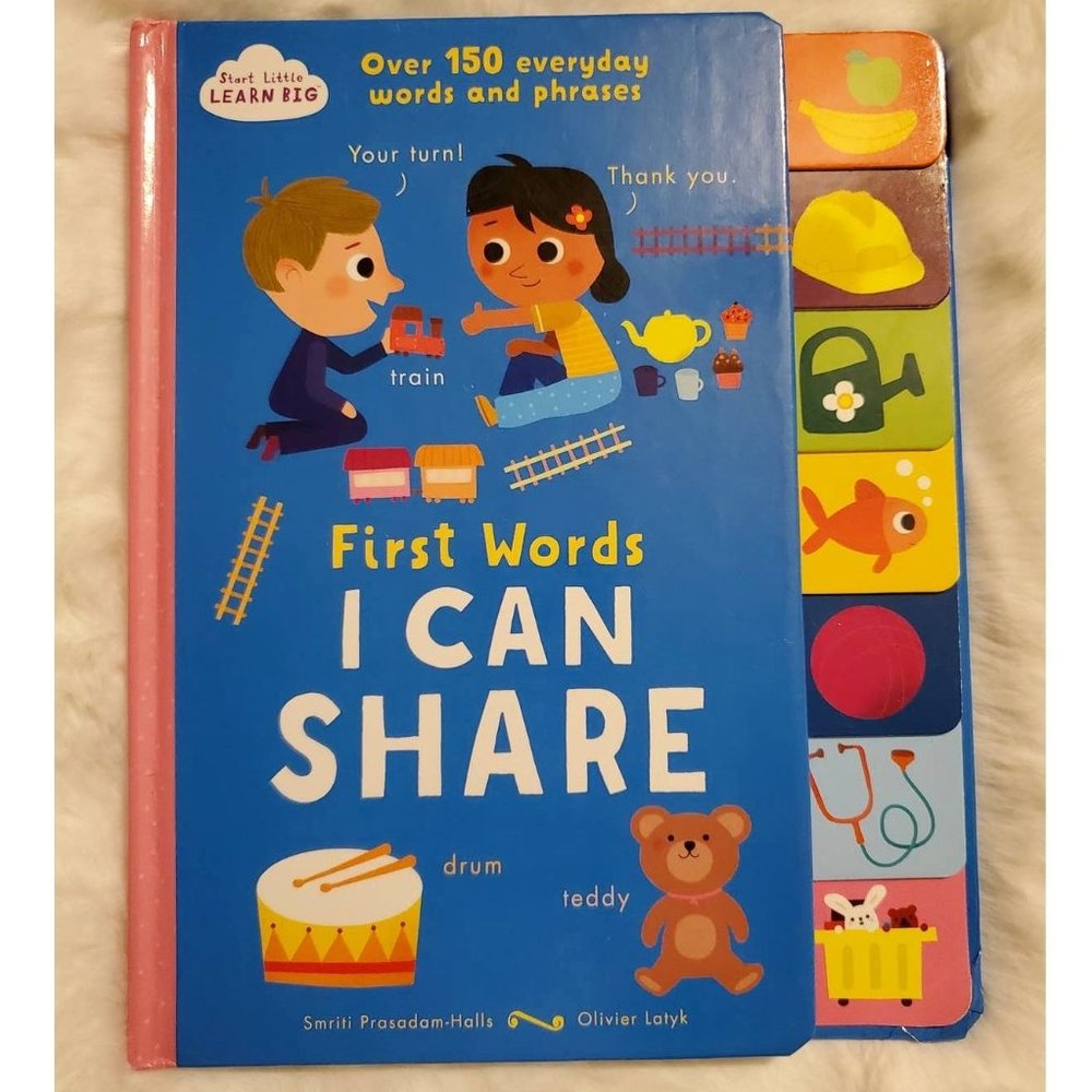 I Can Share First Words Board Book Baby Toddler Easter Language Development